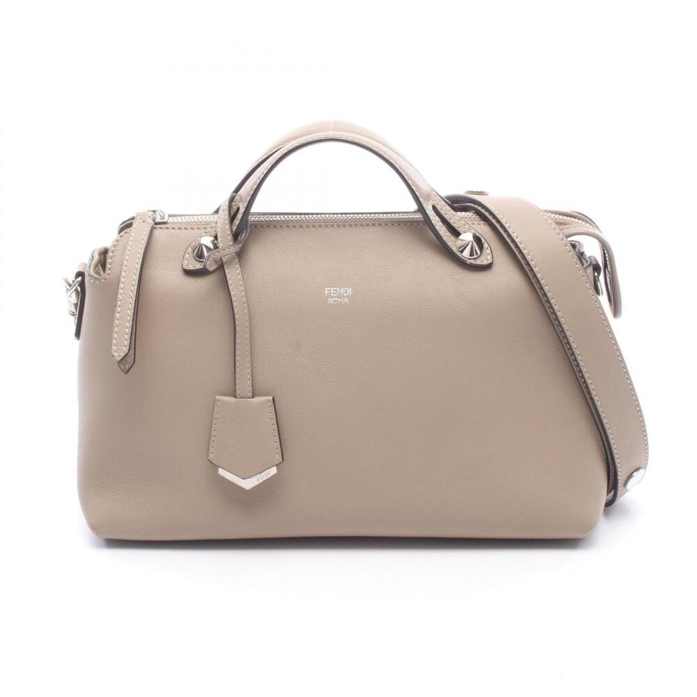 Fendi BY THE WAY MEDIUM 2-Way Handbag, Leather, Women's, Beige, 8BL124-1D5